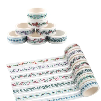 

Ransitute R1196 Flowers Painting Washi Tape Set Adhesive Tape DIY Decoration Sticker Scrapbooking Diary Tape Stationery Supply