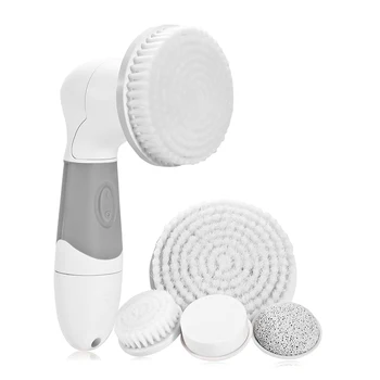 

UKLISS 4 In 1 Deep Clean Electric Face Cleansing Brush Remover Blackhead Washing Face Skin Care Exfoliating Dead Skin Cleaning