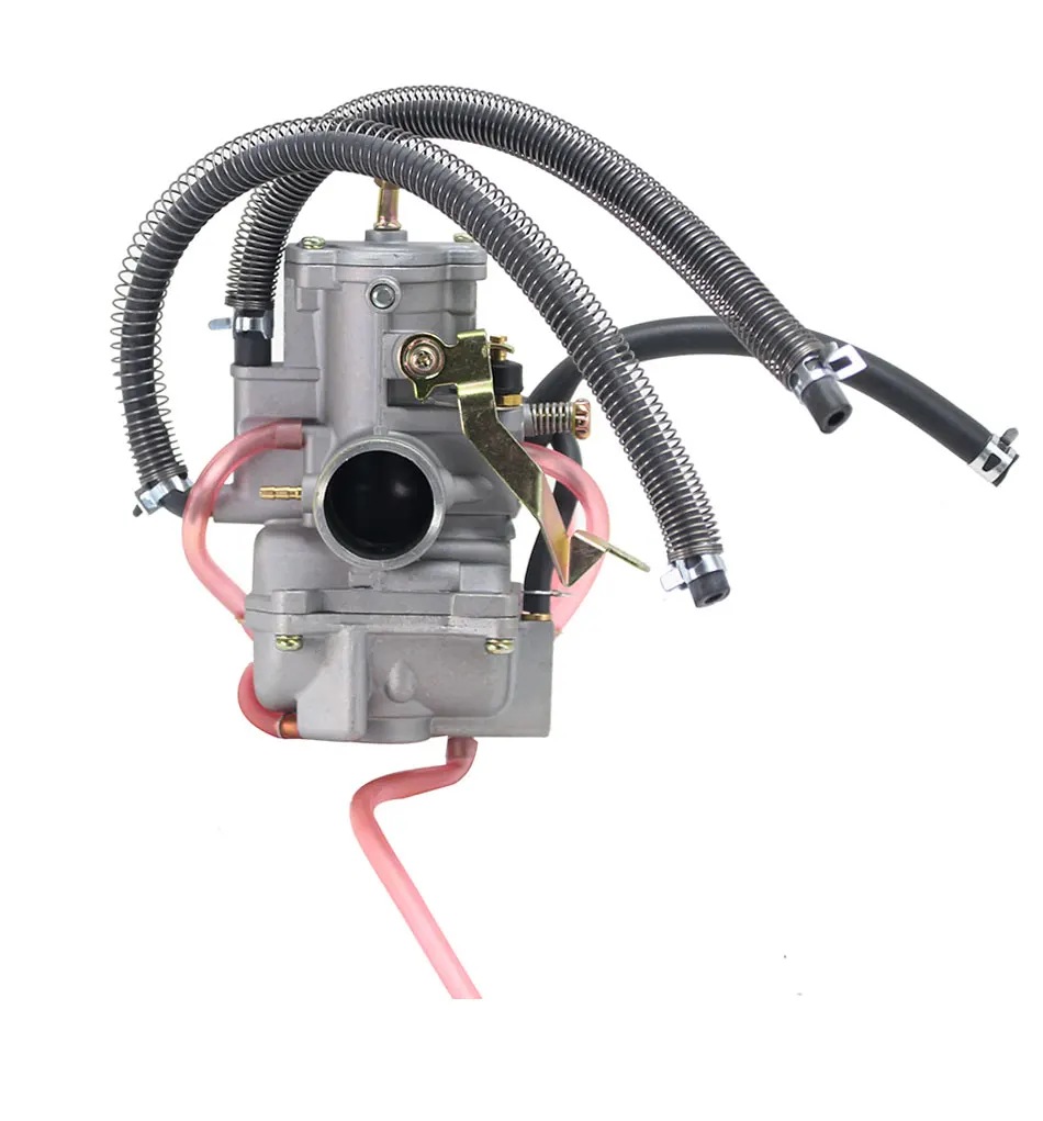 TM 30mm Flat Slide Performance Carburetor Carb Round Slide or Honda Kawasaki 125cc-200cc Motorcycle Motocross Scooter - - Racext 24