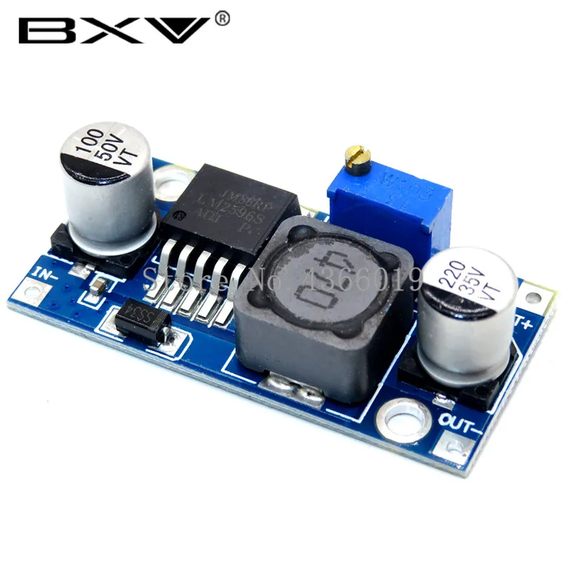 1 шт. LM2596 LM2596S LM2596HVS adjustable 4,5-40 в Регулируемый понижающий модуль питания