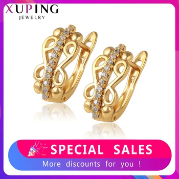 

Xuping European and American Style Earrings Hoops for Women ELegant Geometric Style Jewelry Party Gifts S237.4-80249