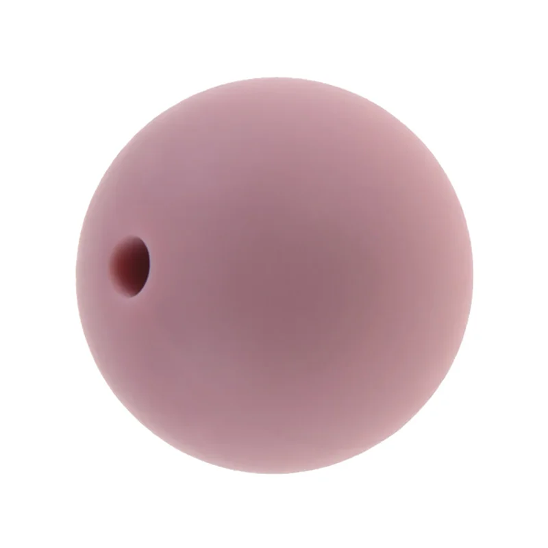 New Color 100PC Silicone 15mm Round Baby Teether Loose Bead Bpa Free Newborn Chewing Teething Necklace Bracelet Jewelry Making 4