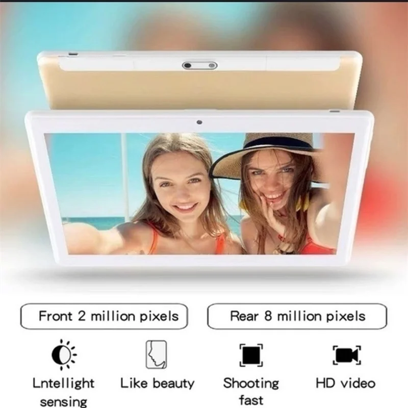  2020 New design 10.1 inch Tablet Android 9.0 8 Core 6GB RAM + 128GB ROM Dual Camera 8MP SIM Tablet 