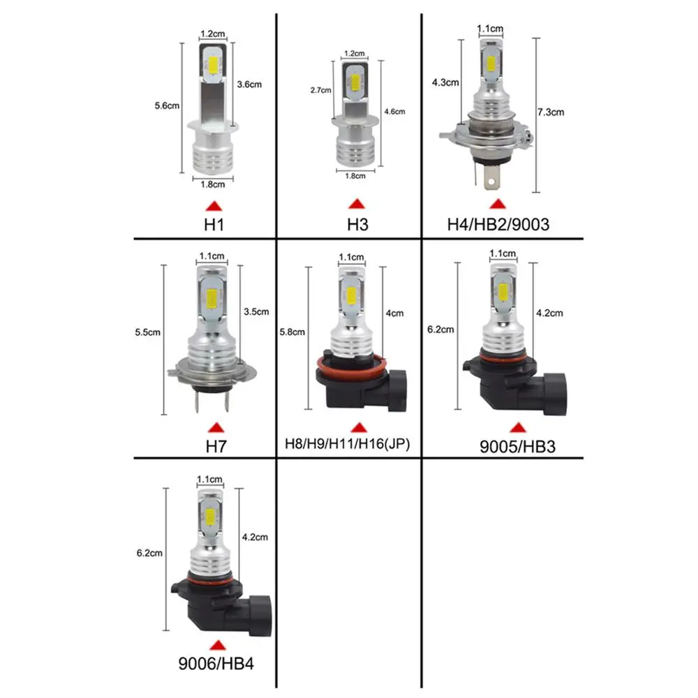 12000Lm H4 Moto H6 H7 H1 H3 H11 BA20D LED Motorcycle Car Headlight Bulbs CSP Lens White Yellow Blue Lamp Scooter Accessories