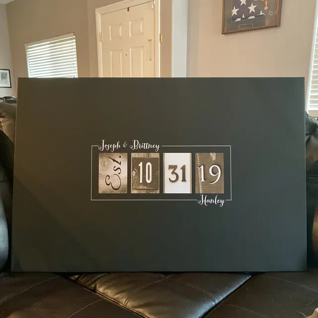 Индивидуальная Современная Гостевая Книга в рустикальном стиле для свадьбы