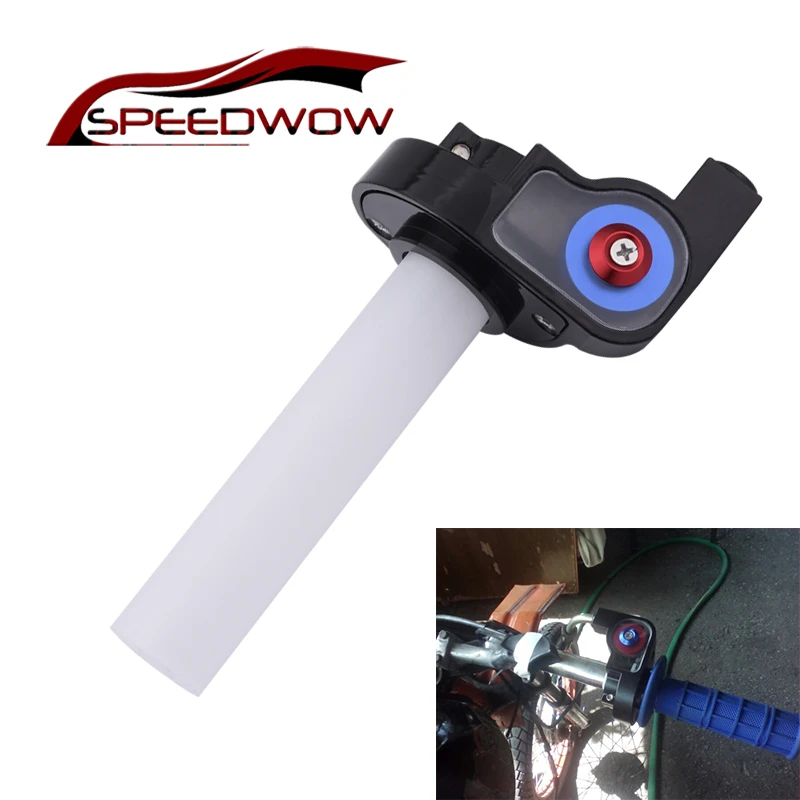 

SPEEDWOW Motorcycle Visual Throttle Grips Twist Gas Throttle Handle 7/8'' 22mm Handlebar Motorcycle For ATV Dirt Bike Handlebar