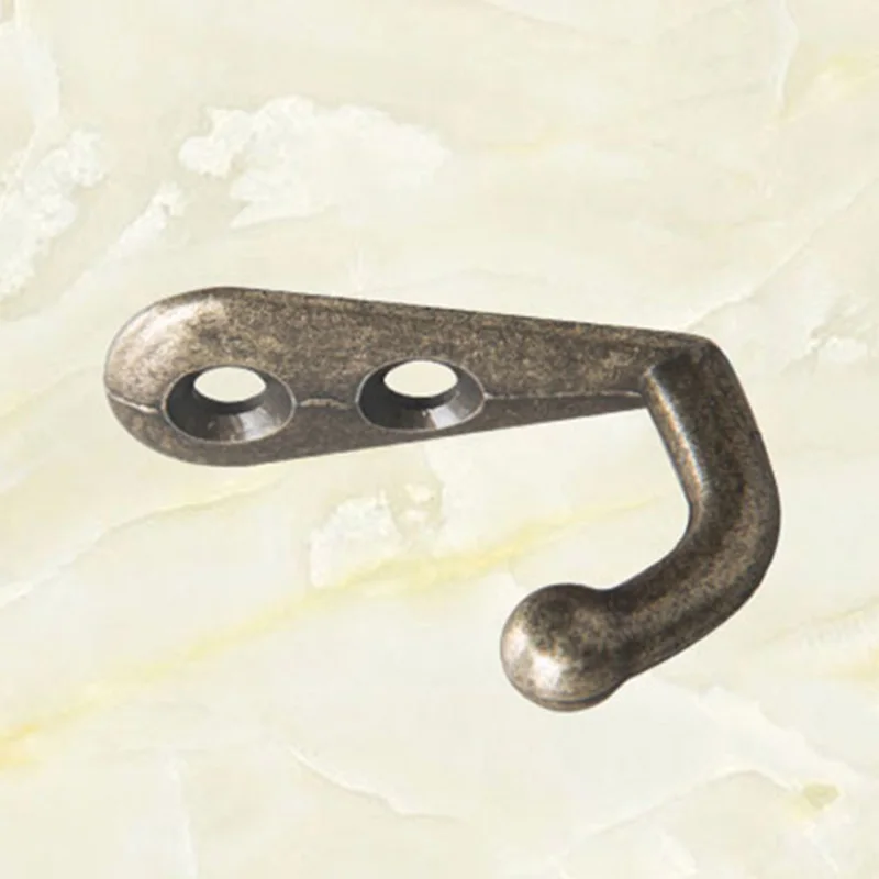 50Pcs 21*12*30mm Zinc Alloy Vintage Style Rustic Cast Iron Wall Coat Hooks Hat Hook Hall Tree Hardware