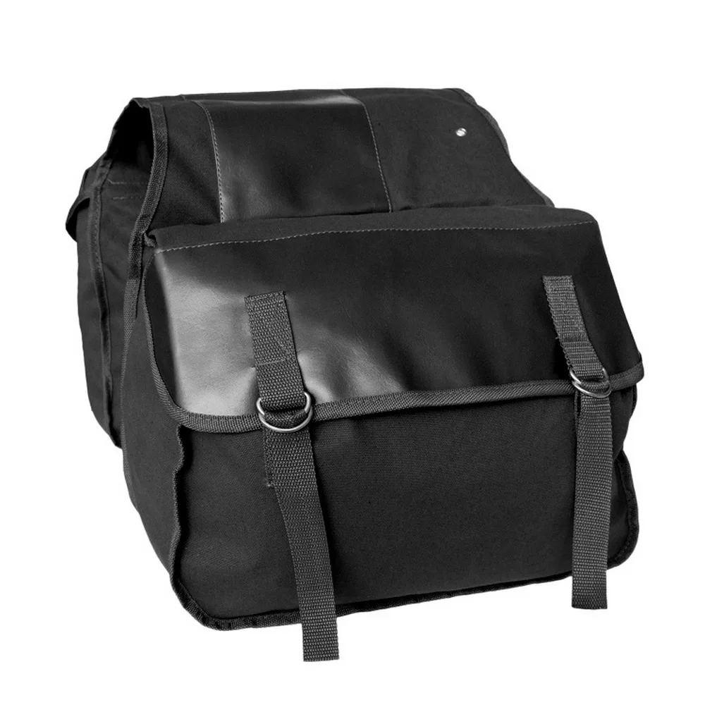 Feardevil Motorcycle Saddle Backpack Bag Container Case Storage Pockets Canvas Leather Waterproof Motorcycle Bag Strong Sturdy