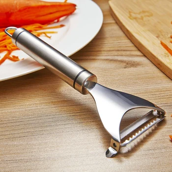 

Stainless Steel Double-blade Peeler Potato Grater Multi-Function Cutter Kitchen Supplies Gadget Kitchen Accessories