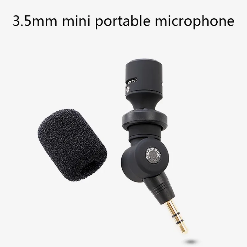 

Condenser Microphone Mini 3.5mm Rotatable Plug-and-play Portable Universal Mic Phone Camcorder Stabilizer Accessories