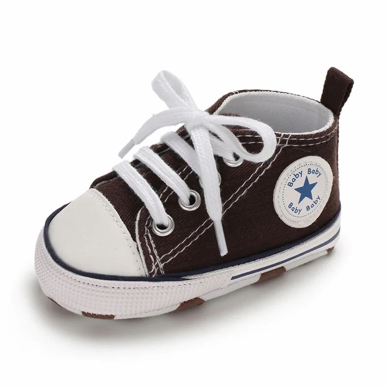 Противоскользящая мягкая спортивная обувь для маленьких мальчиков и девочек 0-18 м, унисекс, детские мокасины из искусственной кожи для малышей, первые ходунки для новорожденных - Цвет: E13