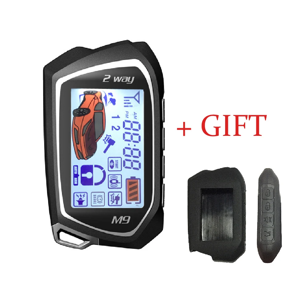 

2 Two-way LCD Screen Universal Car Alarm Security System Remote Control Starter Anti-theft Device Burglar Alarm Auto Parts LT836