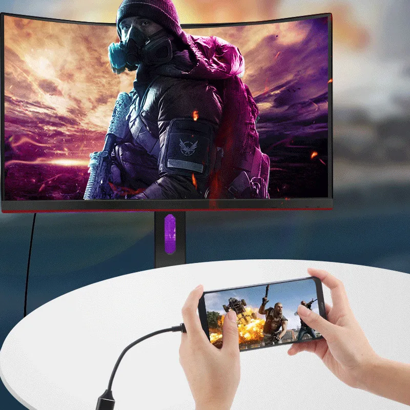 Тип-c к HDMI HD tv адаптер USB 3,1 4K конвертер поддерживает все тип-c ПК, мобильные телефоны и планшеты легкий и удобный для переноски