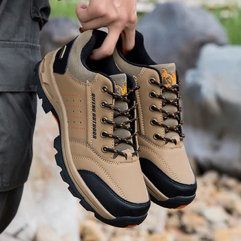 

Brand Super Warm Men's Winter Leather Men Waterproof Rubber Snow Boots Leisure Boots England Retro Shoes For Men Big Size 46 47