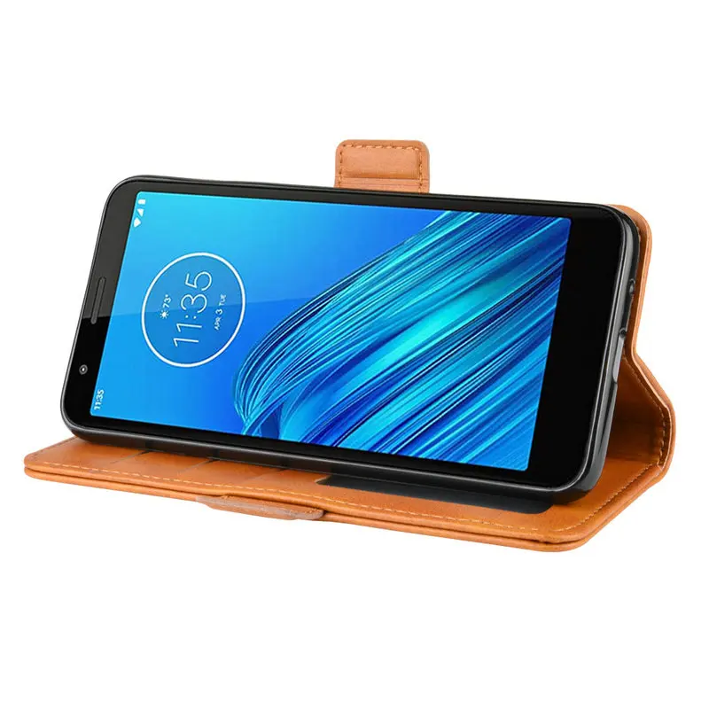 Для Motorola Moto E6 Флип Магнитный кожаный чехол для Moto E6 Plus E6s для Moto E Plus 6th Gen чехол для телефона