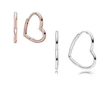 

YDX 100% 925 Sterling Silver Studs Valentine'S Day Gift Most Popular Heart Shaped Earrings Birthday Gift High-End Jewelry