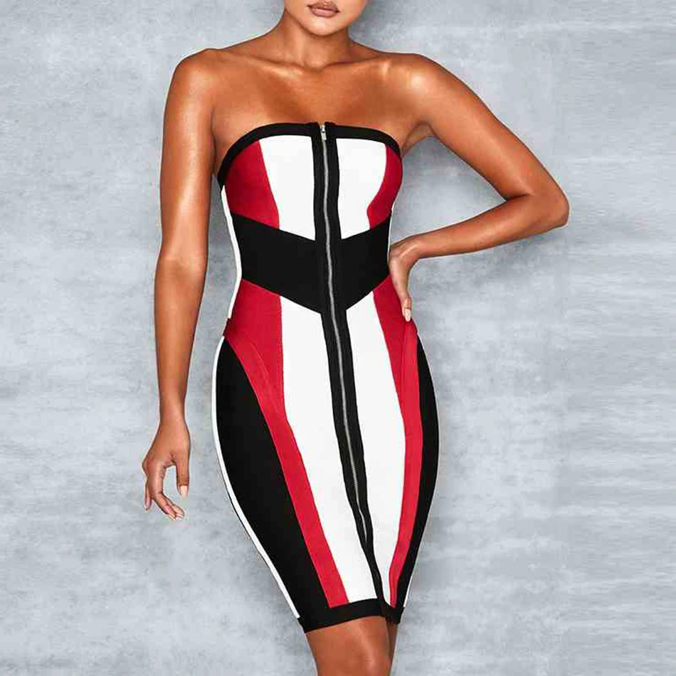 Seamyla-2019-New-Bandage-Dresses-Women-Strapless-Patchwork-Sexy-Bodycon-Celebrity-Party-Dress-Summer-Night-Club