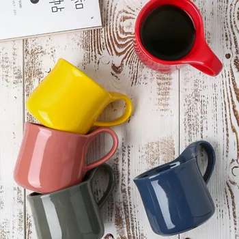 

Ceramic mug northern Europe large capacity water cup female household couple tea breakfast milk coffee cup funny mugs