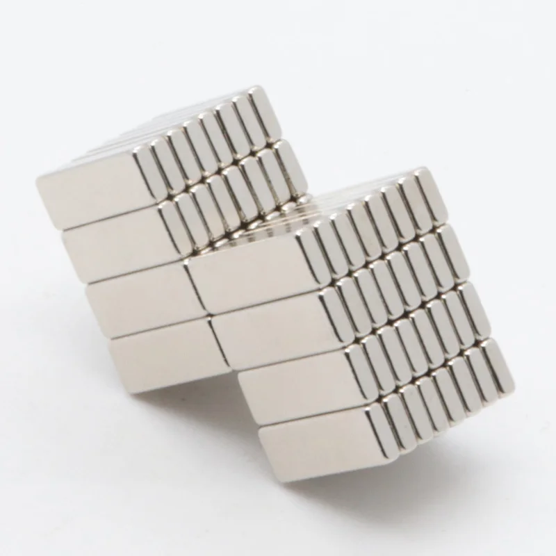 200pcs 15x3x2 мм квадратный магнит Неодимовый магнитный куб N35 супер мощная магнитная магниты блок понижающий куб, головоломка Сделай сам! неодим-железо-боровые