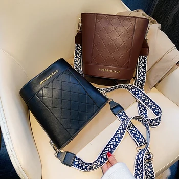 

bag Women Bucket Shoulder Bag large capacity vintage Matte PU Leather lady handbag Luxury Designer bolsos mujer Black