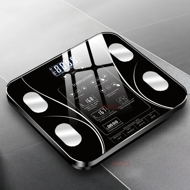 

GH Bathroom Scales LED Screen Body Grease Electronic Weight Scale Body Composition Analysis Health Scale Smart Home