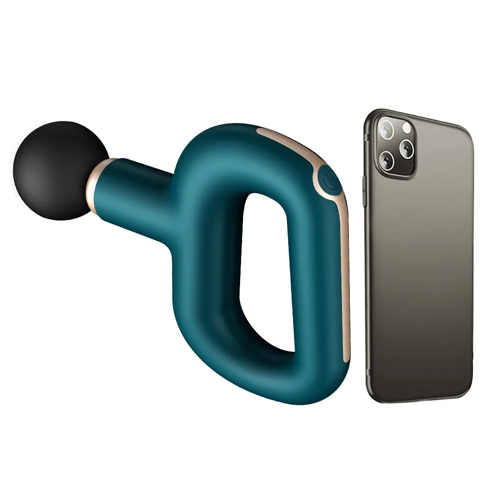 

Sport gym therapy handhold brushless electric compact cordless portable handheld fascia deep muscle ring massage gun