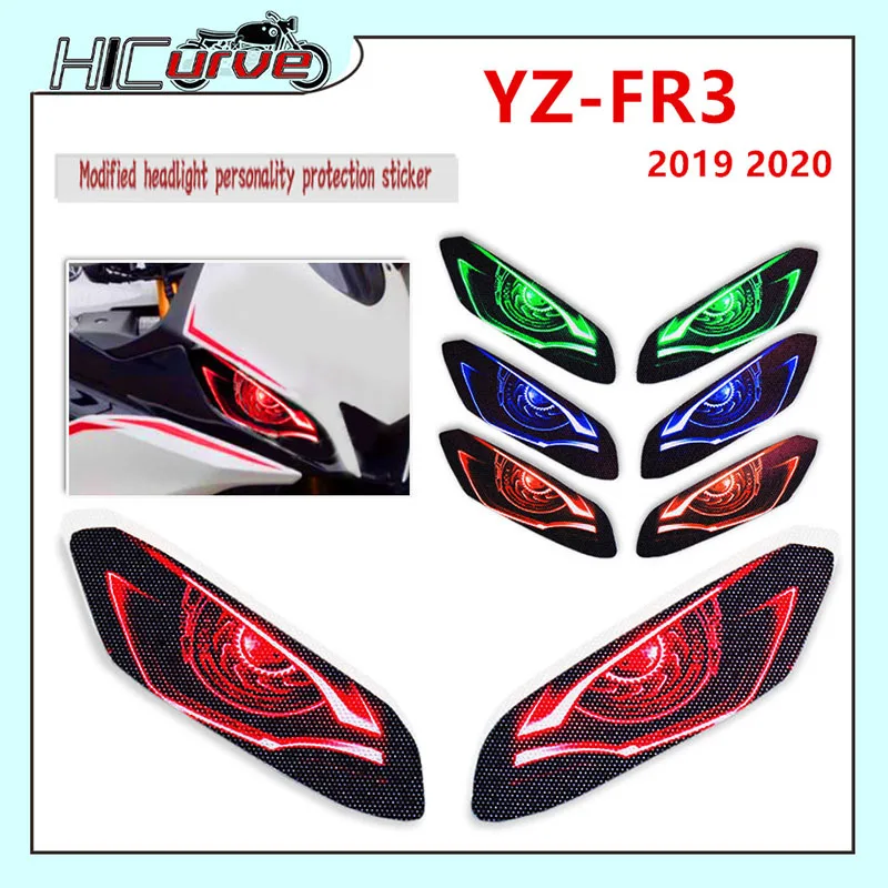 For YAMAHA YZF-R3 YZFR3 YZF R3 2019-2023 Motorcycle accessories headlight protection sticker headlight sticker