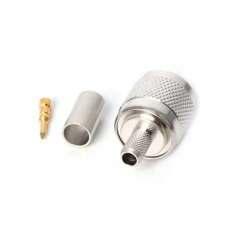 

Drop Shipping TNC Male Plug RF Coax Connector Crimp Nickelplated For Cable RG58 RG142 RG400 LMR195