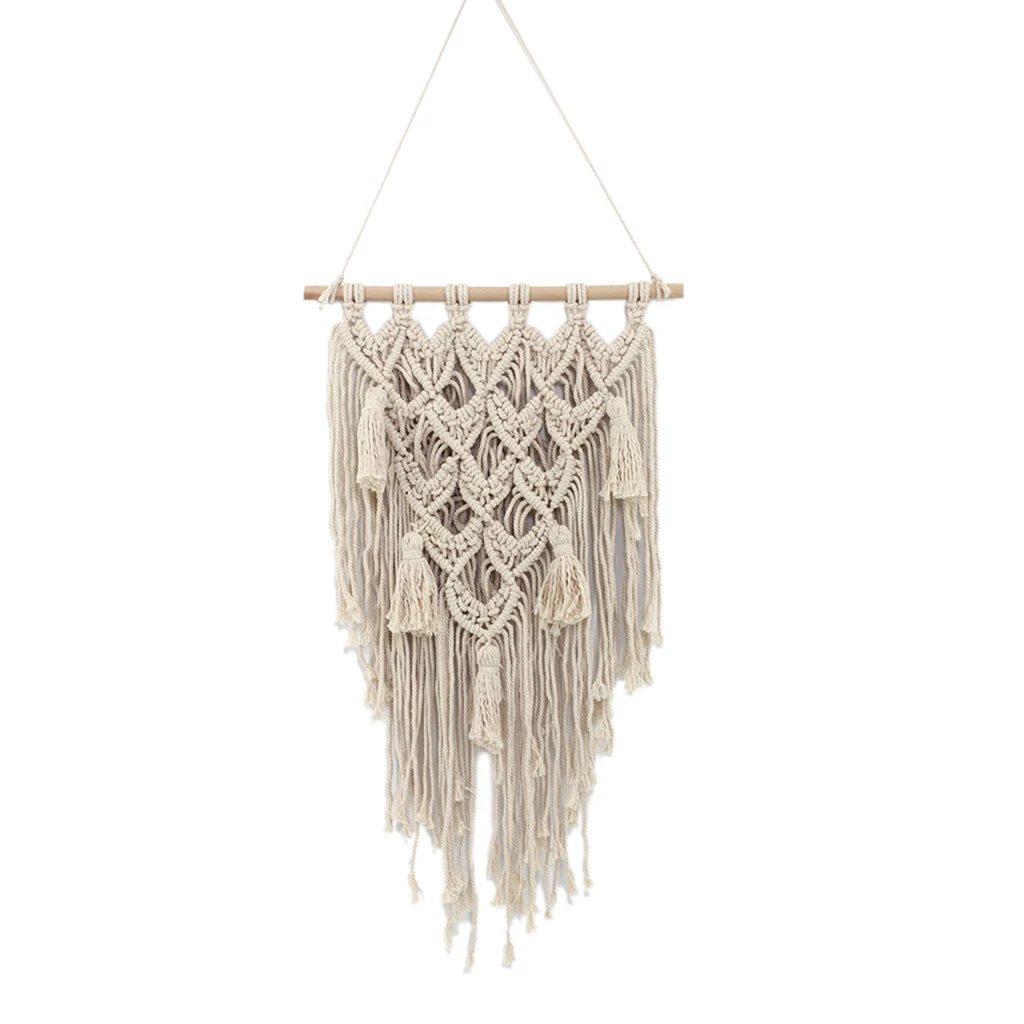 

Handmade Wall Hanging Tapestry Macrame Wedding Backdrop Art Wedding Home Living Room Decoration Ornament