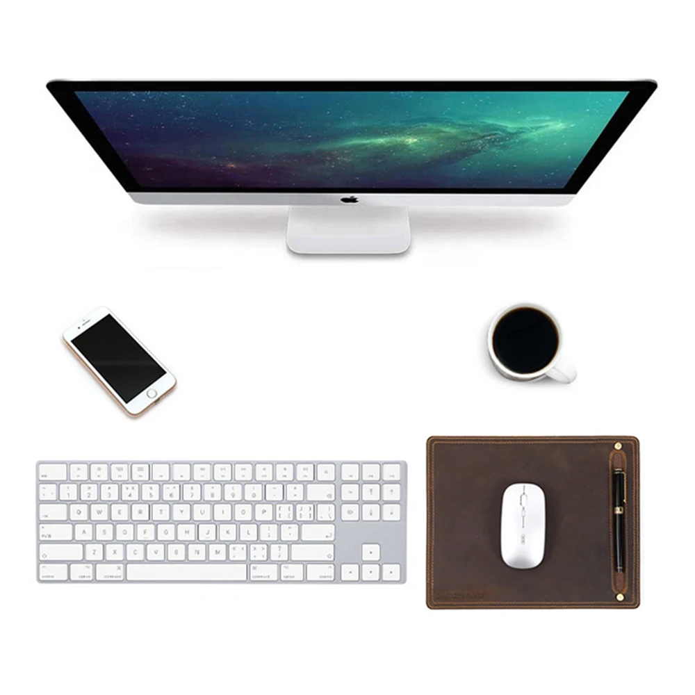 Contacts Family-mouse Pad Antiderrapante com Suporte para Caneta Tapete para Laptop Couro Nuvem Mouse Gamer Nova Almofada para Mesa Retrô Confortável - Imagem 2