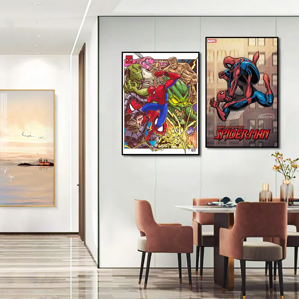 Quadro Homem Aranha Marvel Jogo Spider Man c/ Moldura A3