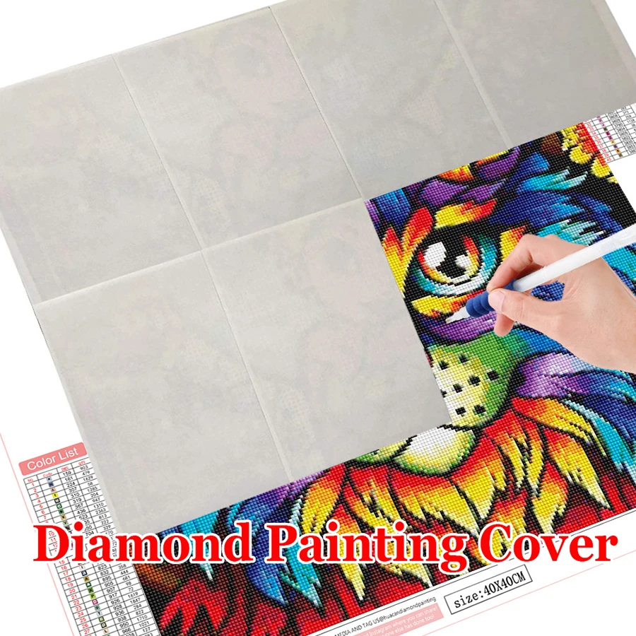 Diamond Painting Accessories 5D Diamond Painting Cover Dustproof Release Paper Non-Stick Anti-dirty Cover DIY Diamond Embroidery Accessory Silicone Oil Paper diamond painting tool set