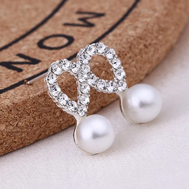 Shiny Water Drop Hanging Earrings Imitation Pearl Earrings for Women Hollow Geometric Statement Drop Earrings 2021 pendientes - Image 6