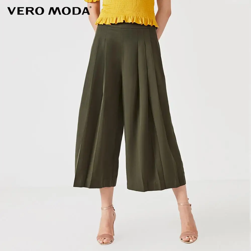 Vero Moda Women's Loose Fit High-rise Wide-leg Capri Pants | 31926J532 Vero Moda Women's Loose Fit High-rise Wide-leg Capri Pants | 31926J532