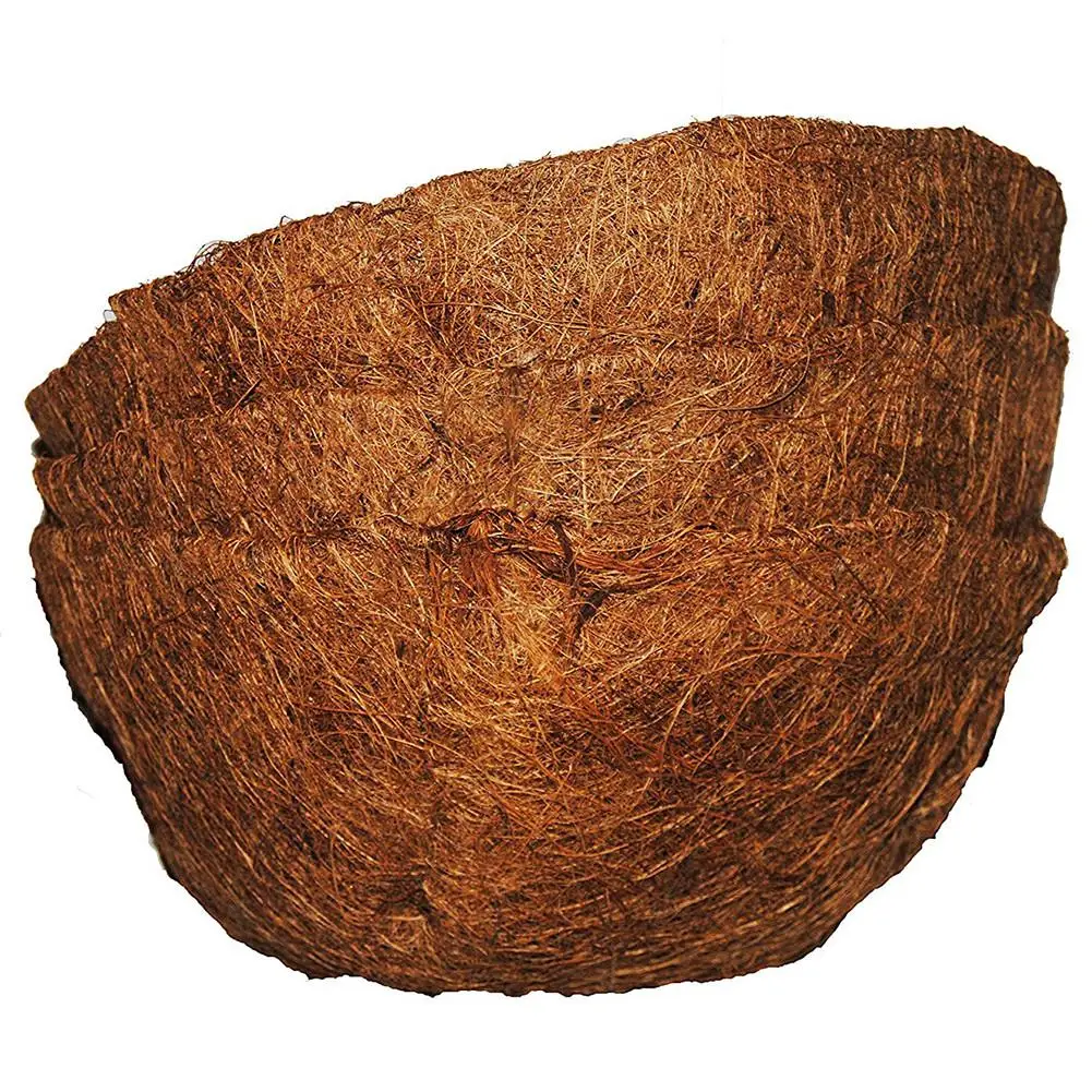 Round Coconut Liner Coco Fiber Replacement Liner Plants Basket Liner For Hanging Basket Home Garden Balcony