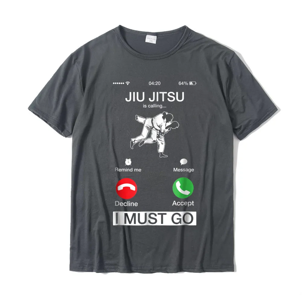 Group Design April FOOL DAY 100% Cotton Round Neck Student Tops Shirt Casual Tshirts Funny Short Sleeve Tshirts Jiu Jitsu Is Calling And I Must Go Funny Phone Screen TShirt__21312 carbon