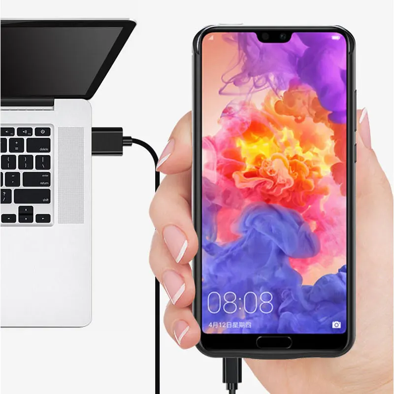 Чехол с зарядным устройством для аккумулятора 6800 мАч Huawei P20 Lite чехол резервным