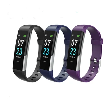 

2020 bluetooth smart bracelet heart rate monitoring waterproof wristband fitness tracker magnetic charging cable smart bracelet