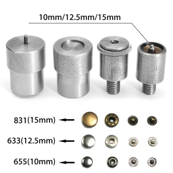 

4pcs/ Set Snap Button Dies Mould Set Hand Pressing Machine Replacement Parts J99Store