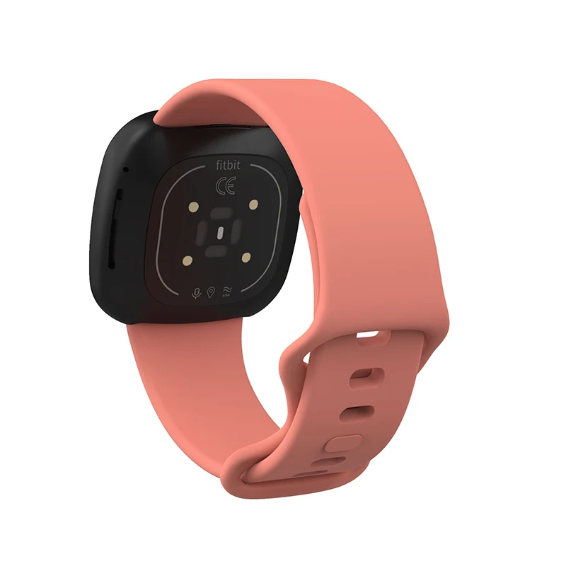 Correia de substituição colorida para Fitbit Versa, pulseira de liberação rápida, relógio inteligente Fitbit Sense, acessórios Versa3, 3, 4