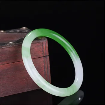 

1pc Natural Chinese Coloured Jade Bracelet Bangle Charm Jewellery Fashion Accessories Hand-Carved Luck Amulet Gifts 54-62mm
