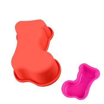 

Silicone Stockings Christmas Molds For Cakes Mousse Pudding Baking Tools