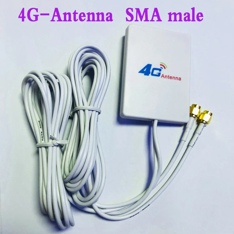 Внешняя антенна 3G/4G 28dbi SMA Male / CRC9 для маршрутизатора или модема 4G CPE|3G/4G роутеры| |