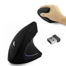 

For PC Laptop Office Home Wireless Mouse Vertical Gaming Mouse USB Computer Mice Ergonomic Desktop Upright Mouse 1600DPI
