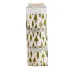Wall Mounted Storage Bag with 3 Pockets Linen Fabric Waterproof Wall Door Closet Hanging Organizer for Bedroom Bathroom LBS 3