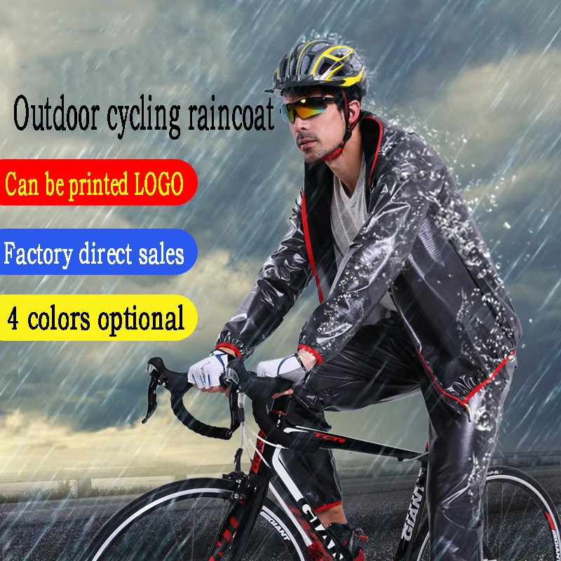 

Fashion Upgraded Waterproof Riding Raincoat Set Outdoor Sports Work Raincoat Unisex Vehicle-specific Raincoat Fishing Raincoat