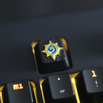 

Key cap 1 pcs Hearthstone theme aluminum alloy metal mechanical keyboard keycaps R4 height for Cherry MX