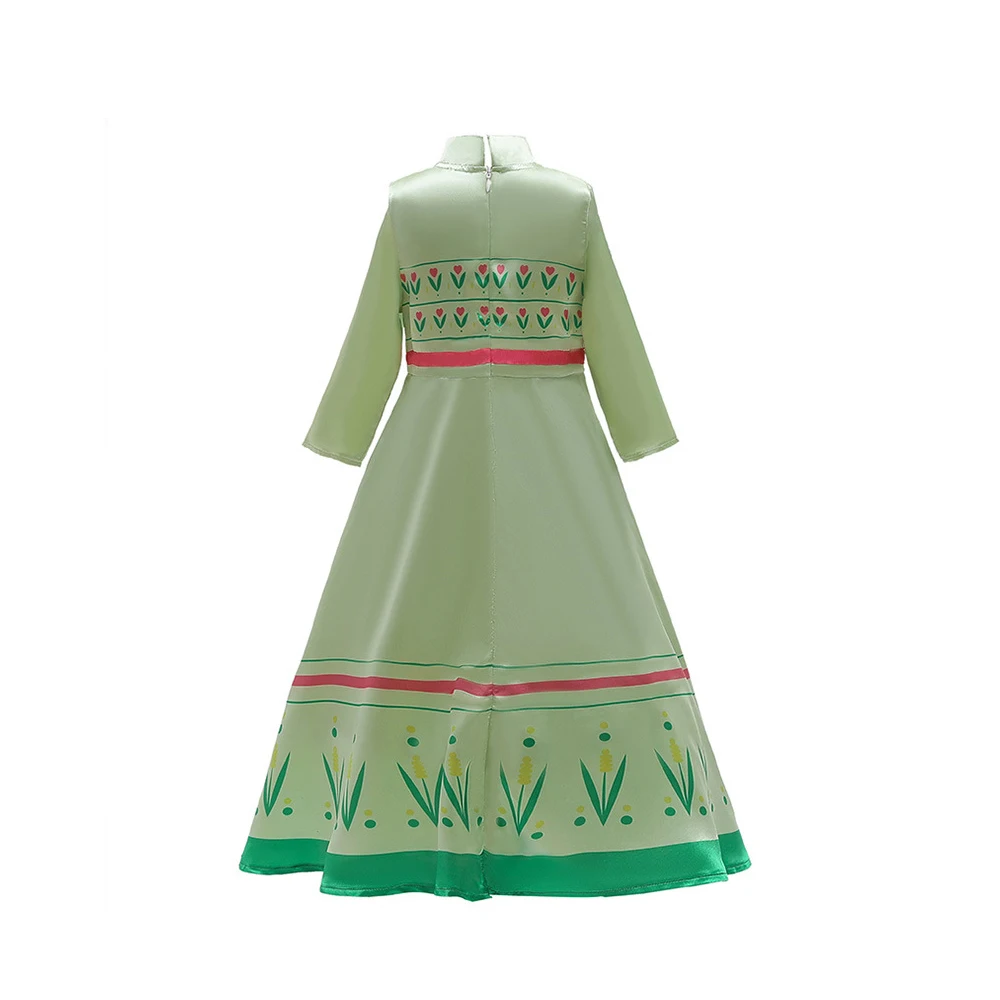 Snow Queen 2 Cosplay Elsa Anna Girls Dress Summer Casual Mesh Princess Dress Party Performance Costume 4-12 Years Kids Dresses
