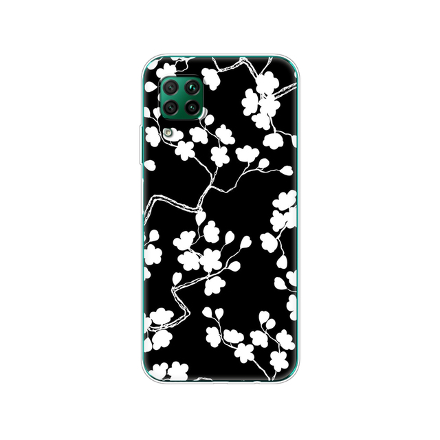 For Huawei P40 Lite 4G 5G Soft TPU Silicon Phone Cover For Huawei P40 Lite E P40Lite Bumper Coque Skin shockproof black