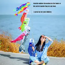5 цветов 55 см водонепроницаемый японский Карп Windsock стример подвесной для рыб декор с флагами кайт Koinobori для детей